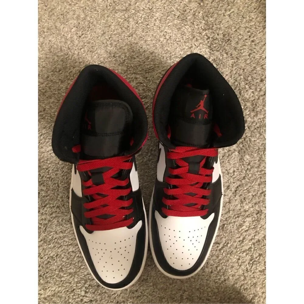 Jordan 1 Mid Black/ Gym Red Men’s Size 10.5